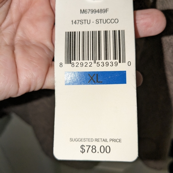 Blazer Suit Jacket Damask Taupe Brown wide lapel NWT XL $78 Retail - Picture 2 of 10